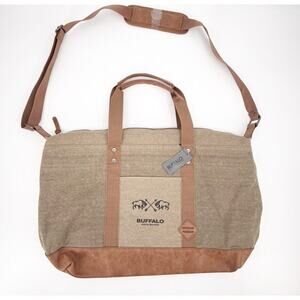 Buffalo David Bitton Messenger Weekender Travel Bag Canvas Cross Body NWT $139